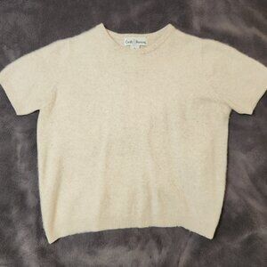 Croft & Barrow Cashmere Sweater Short Sleeve